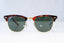 RAY-BAN Mens Designer Sunglasses Brown Clubmaster RB 3016 W0366 19973