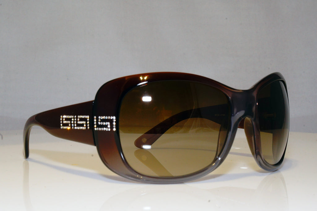 VERSACE Womens Diamante Designer Sunglasses Brown Butterfly 4169-B 828/13 17638