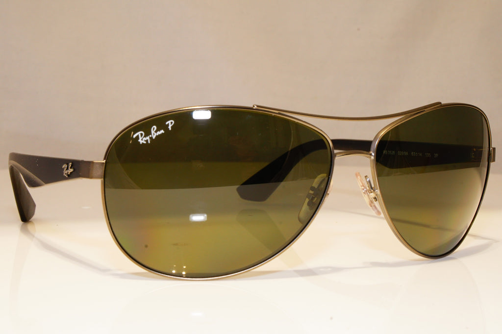 RAY-BAN Mens Polarized Designer Sunglasses Black Pilot RB 3526 029/9A 22134