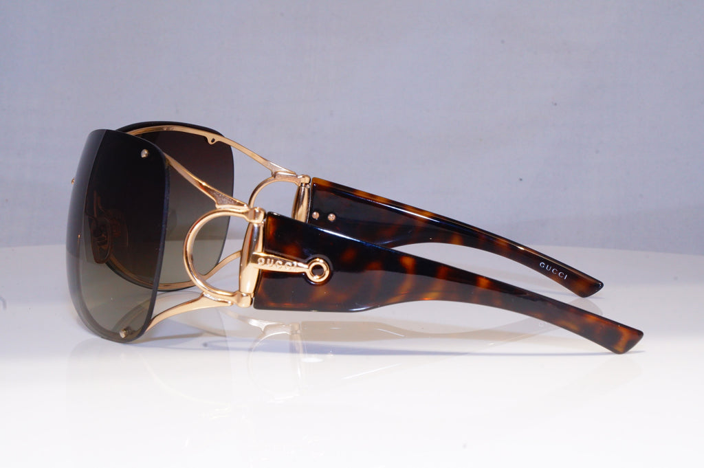 GUCCI Womens Designer Sunglasses Brown Shield GG 2764 RERMH 19832