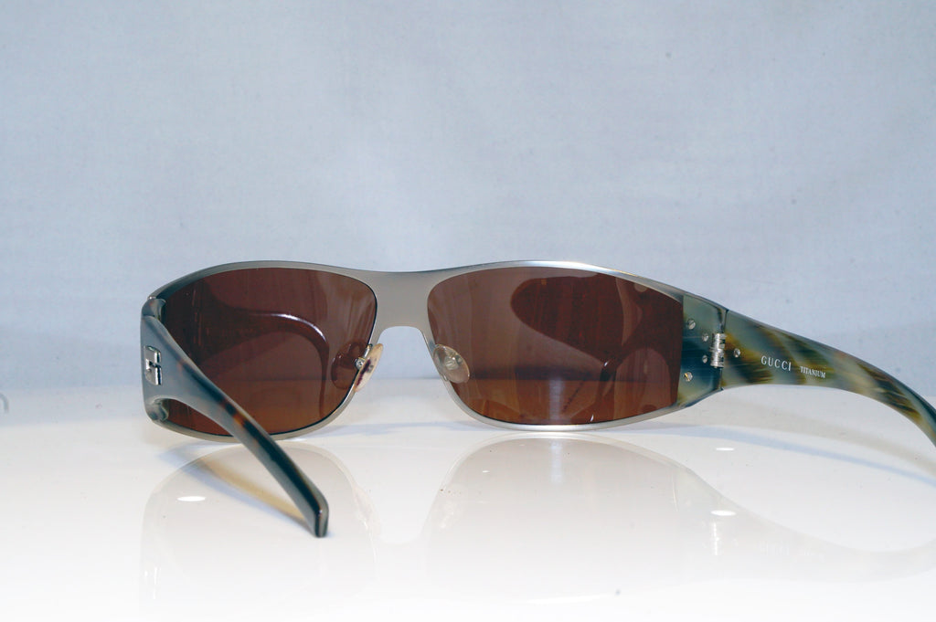 GUCCI Mens Vintage 1990 Designer Sunglasses Brown Wrap GG 1781 LV3 17627