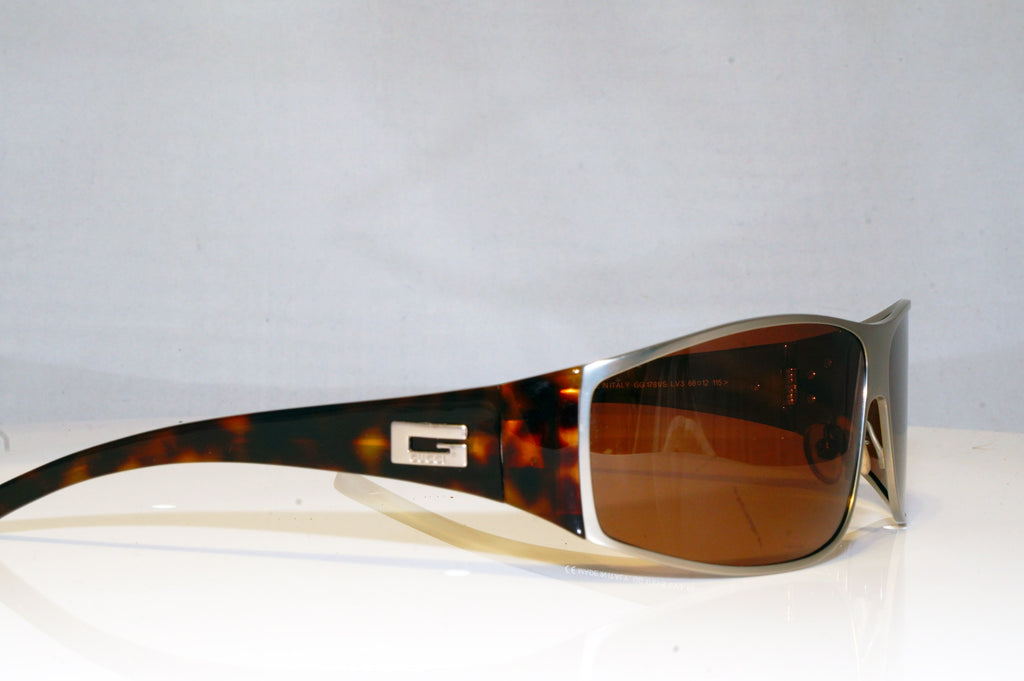 GUCCI Mens Vintage 1990 Designer Sunglasses Brown Wrap GG 1781 LV3 17627