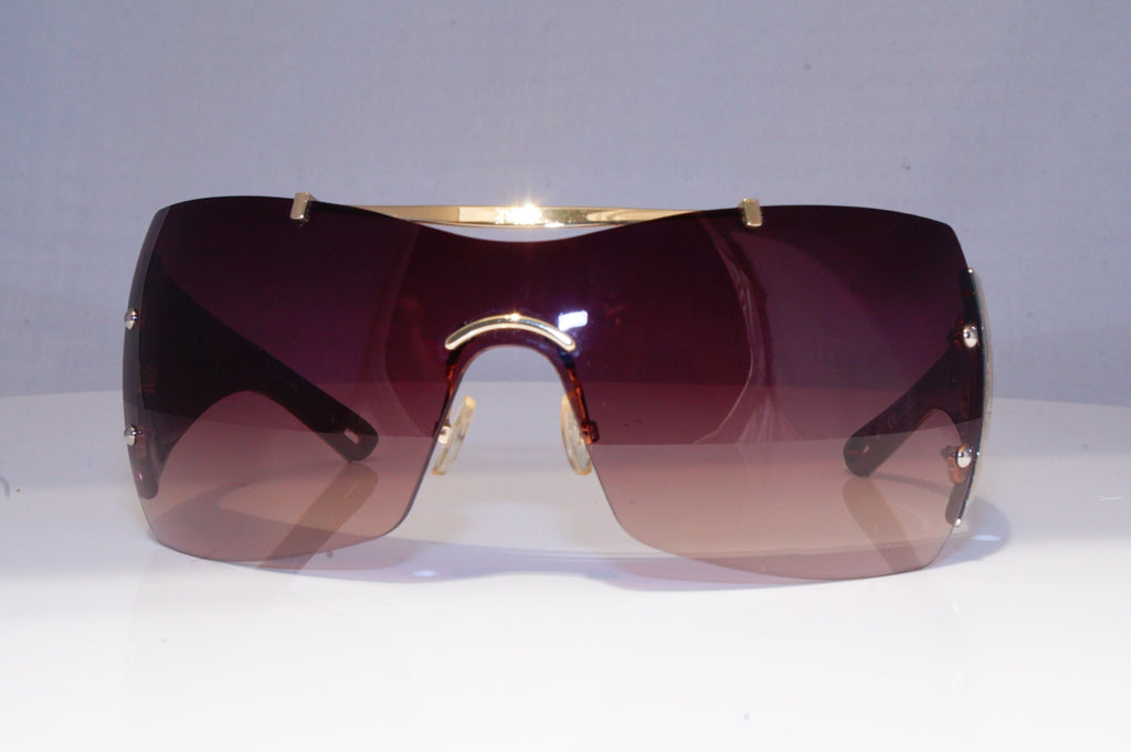 DIOR Womens Oversized Designer Sunglasses Gold Shield DIOR WESTERN SUZ94 19833