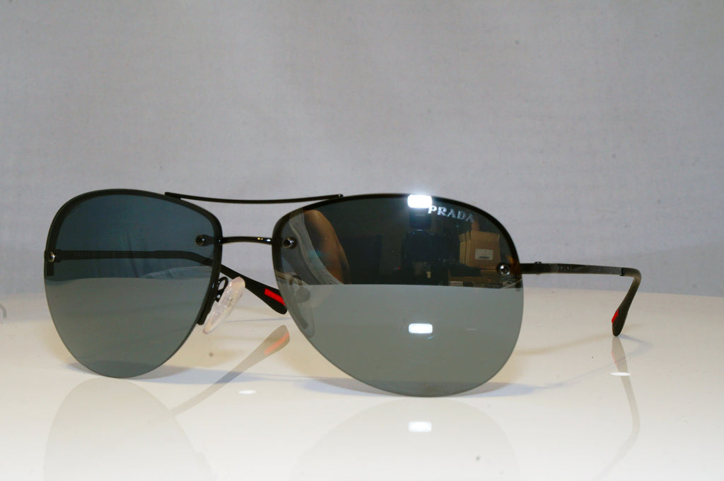 PRADA Mens Boxed Designer Sunglasses Black Aviator SPS 50R 7AX-5L0 17617