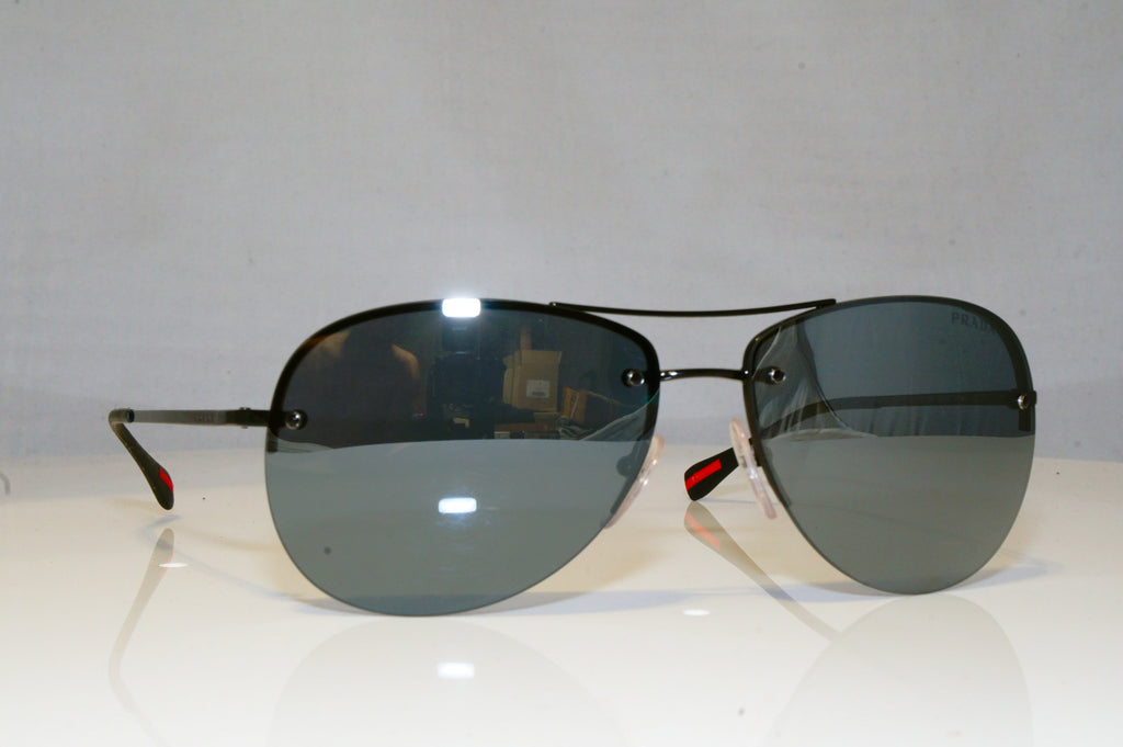 PRADA Mens Boxed Designer Sunglasses Black Aviator SPS 50R 7AX-5L0 17617