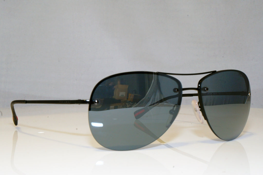 PRADA Mens Boxed Designer Sunglasses Black Aviator SPS 50R 7AX-5L0 17617