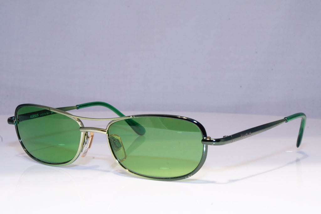 VERSUS Womens Designer Sunglasses Green Rectangle L17 45M 19816