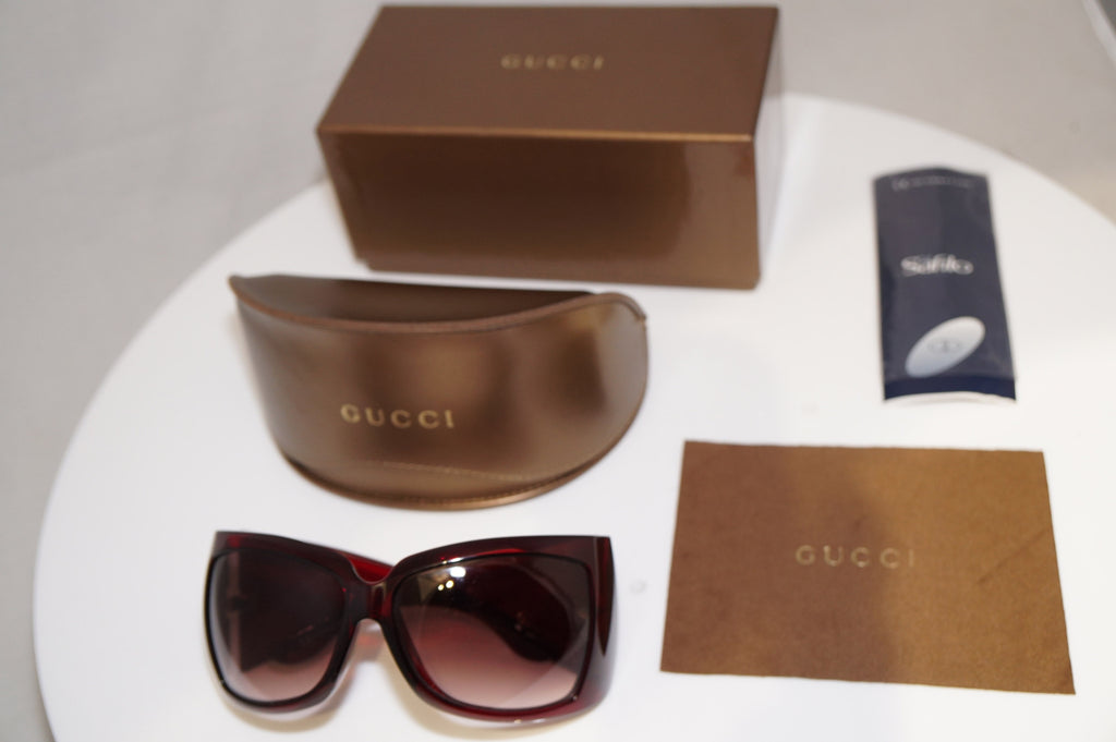 GUCCI Womens Boxed Oversized Designer Sunglasses Burgundy GG 2961 GTFS2 19825