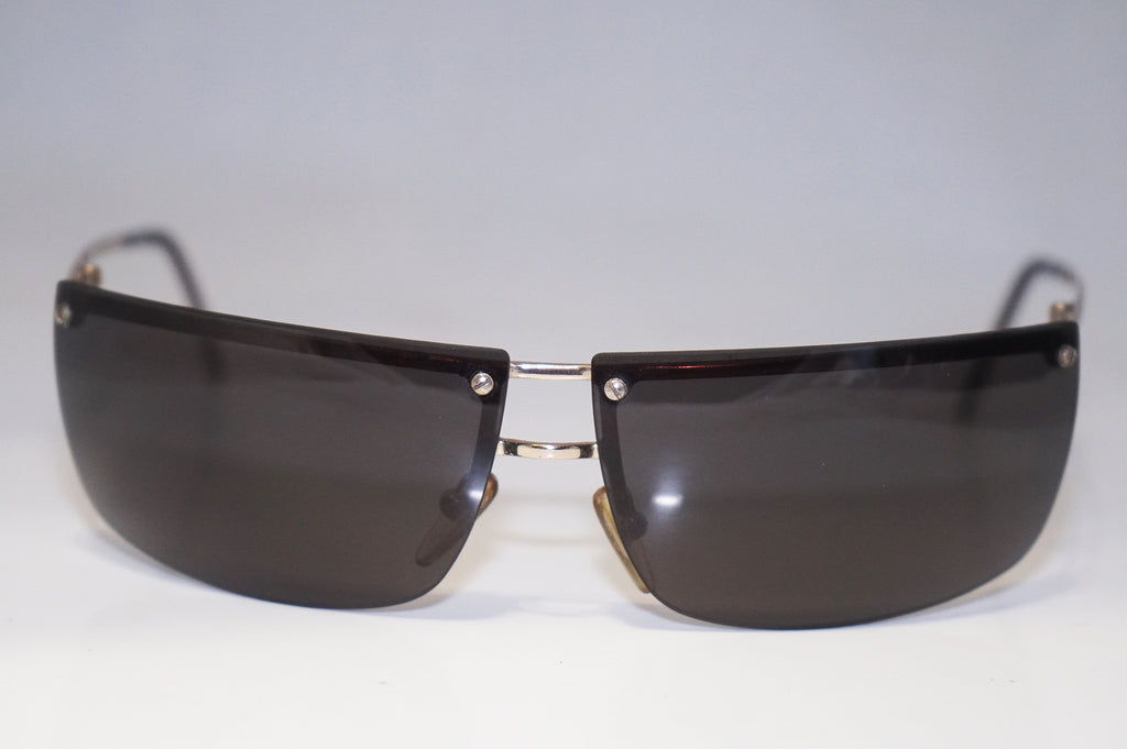 GUCCI Vintage Mens Designer Sunglasses Gold Wrap GG 2653 000/BN 16375