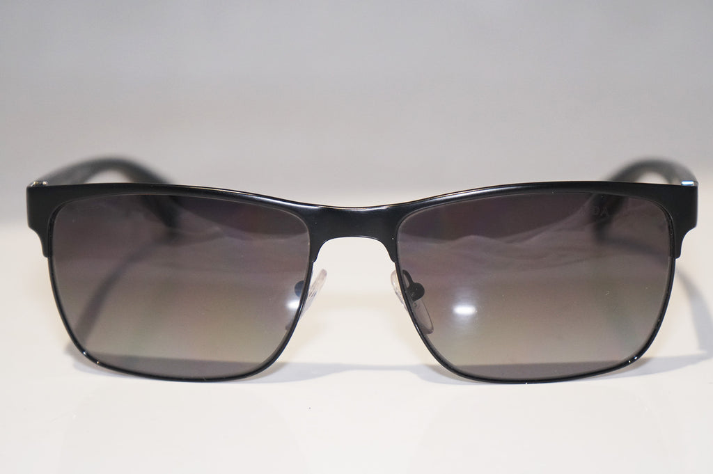 PRADA Mens Designer Polarized Sunglasses Black Rectangle SPR 51O FAD-5W1 15613