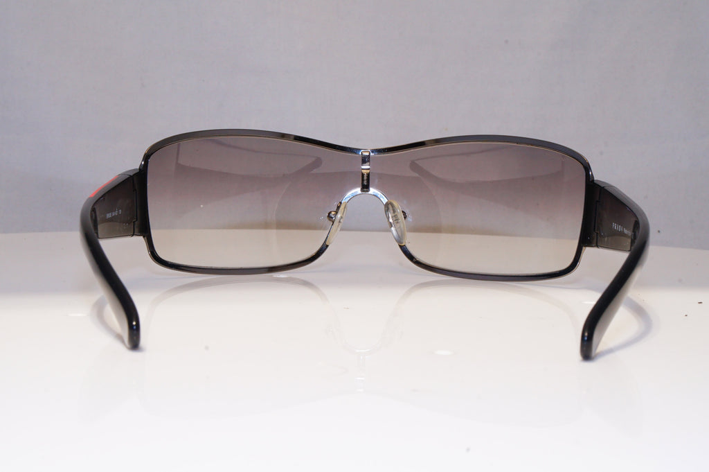 PRADA Mens Womens Vintage Designer Sunglasses Black Shield SPS 52E 5AV-5D1 21870